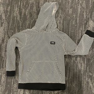 Vans black and white checkered hoodie